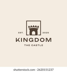 Simple Medieval Castle Logo Template