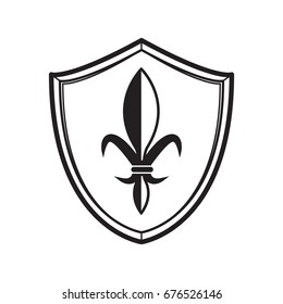 simple medieval shield icon