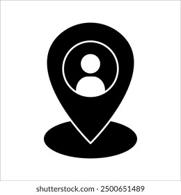 Simple meeting point vector icon design