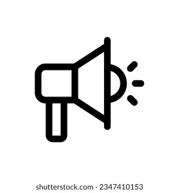 Simple Megaphone icon. The icon can be used for websites, print templates, presentation templates, illustrations, etc