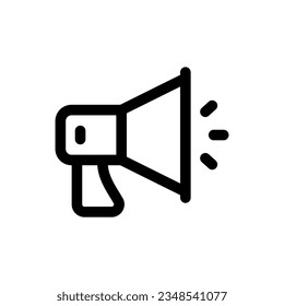 Simple Megaphone icon. The icon can be used for websites, print templates, presentation templates, illustrations, etc