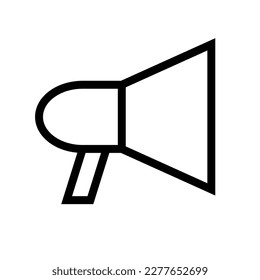 Simple megaphone icon. Supporting loudspeaker. Vector.