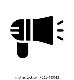 Simple megaphone icon vector illustration. 
