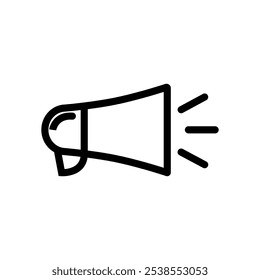 ícone simples de linha de Megaphone eps10
