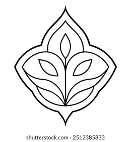 A simple mehndi design with tiny dots that draw attention to the lovely curves.