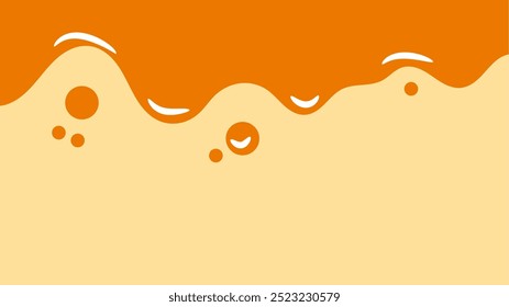simple melting orange liquid background. honey dripping background.