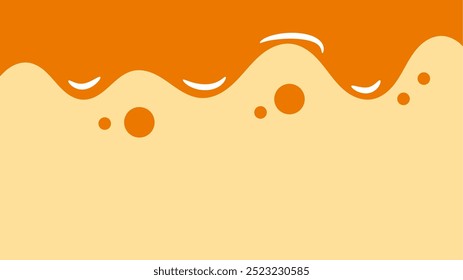 fundo líquido laranja derretendo simples. fundo gotejando mel.