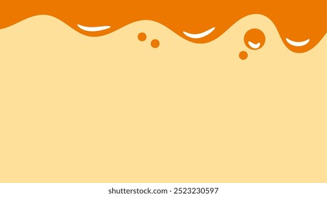 fundo líquido laranja derretendo simples. fundo gotejando mel.