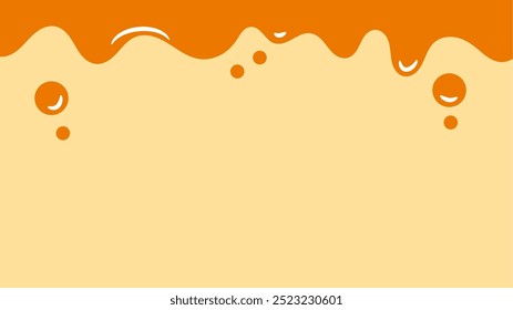 fundo líquido laranja derretendo simples. fundo gotejando mel.
