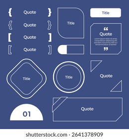 Simple Memo Frame Set, Note Background, Paper, Clip File, Subject, Quote Vector Illustration
