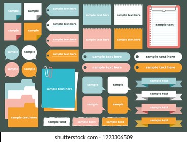 Simple memo pad set