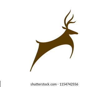 Simple and Memorable illustration deer. makes you more spirit and energy today.