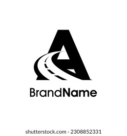 Einfache und unvergessliche Illustration Logo-Design-Symbol kombiniert mit dem ersten A in schwarzer Farbe.