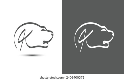 Simple and Memorable logo design Initial letter K combine with lion head. The logo good for any company and work as well in small size.