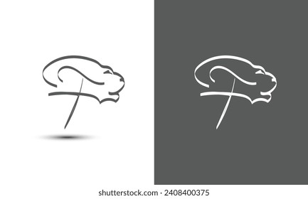 Simple and Memorable logo design Initial letter F combine with lion head. The logo good for any company and work as well in small size.