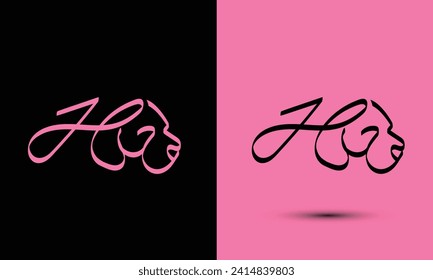 Simple and Memorable logo design Initial letter H combine with dog head. The logo good for any company and work as well in small size.