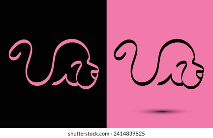 Simple and Memorable logo design Initial letter U combine with cat head. The logo good for any company and work as well in small size.