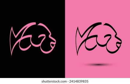 Simple and Memorable logo design Initial letter M combine with dog head. The logo good for any company and work as well in small size.