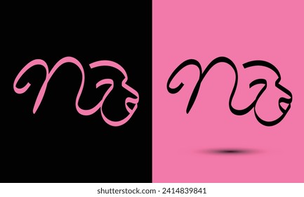 Simple and Memorable logo design Initial letter n combine with dog head. The logo good for any company and work as well in small size.