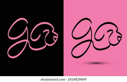 Simple and Memorable logo design Initial letter g combine with dog head. The logo good for any company and work as well in small size.
