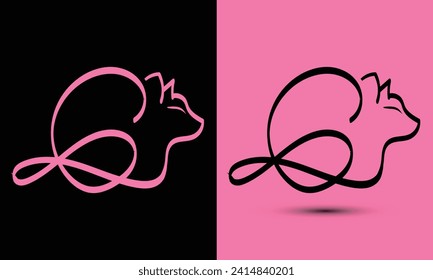 Simple and Memorable logo design Initial letter G combine with cat head. The logo good for any company and work as well in small size.