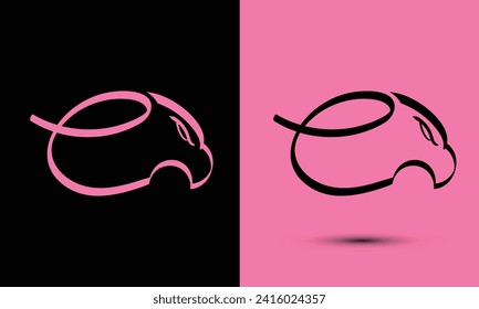 Simple and Memorable logo design Initial letter e combine with falcon head. The logo good for any company and work as well in small size.