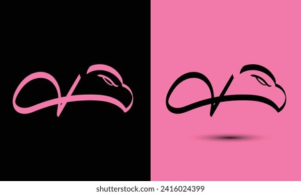 Simple and Memorable logo design Initial letter V combine with falcon head. The logo good for any company and work as well in small size.