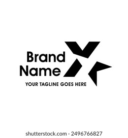 Simple and Memorable Logo design Initial X Combine with Star. the logo good for your any company and can work as well in small size.
