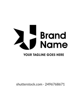 Simple and Memorable Logo design Initial J Combine with Star. the logo good for your any company and can work as well in small size.