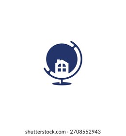 simple and memorable logo of globe house