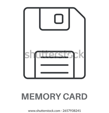 Simple Memory Card Design Icon, Simple Style Design Inspiration For Any Logos Interface And Purpose