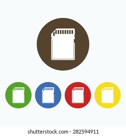 Simple memory card icon.