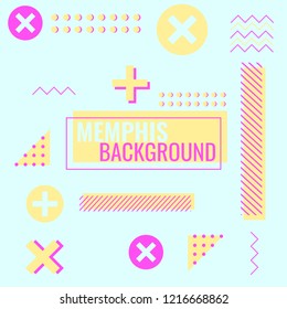 Simple memphis background for many design works with space for text