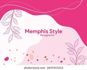 simple memphis style background template