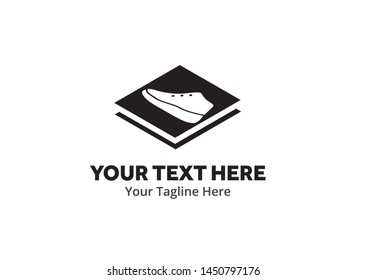 simple men shoes logo creative design in flat style with color . men shoes logo creative design for identity and business