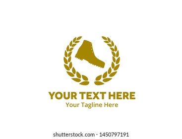 simple men shoes logo creative design in flat style with color . men shoes logo creative design for identity and business