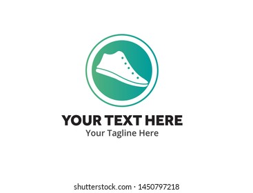 simple men shoes logo creative design in flat style with color . men shoes logo creative design for identity and business