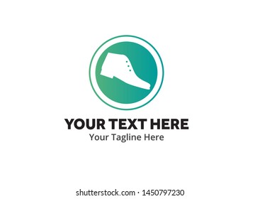 simple men shoes logo creative design in flat style with color . men shoes logo creative design for identity and business