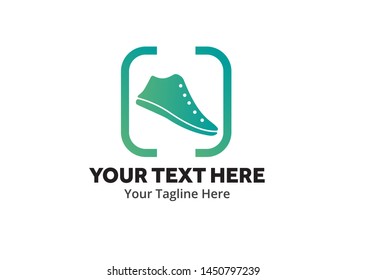 simple men shoes logo creative design in flat style with color . men shoes logo creative design for identity and business