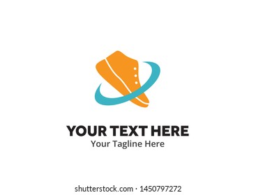 simple men shoes logo creative design in flat style with color . men shoes logo creative design for identity and business