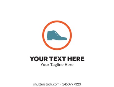 simple men shoes logo creative design in flat style with color . men shoes logo creative design for identity and business