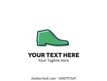 simple men shoes logo creative design in flat style with color . men shoes logo creative design for identity and business