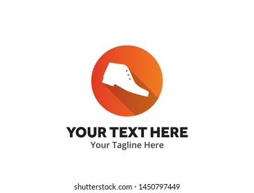 simple men shoes logo creative design in flat style with color . men shoes logo creative design for identity and business