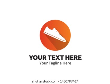 simple men shoes logo creative design in flat style with color . men shoes logo creative design for identity and business