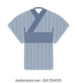 Simple men's yukata illustration material
