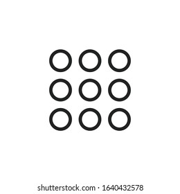 Simple menu line icon. Stroke pictogram. Vector illustration isolated on a white background. Premium quality symbol. Vector sign for mobile app and web sites.