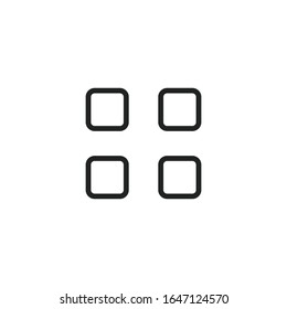 Simple menu line icon. Stroke pictogram. Vector illustration isolated on a white background. Premium quality symbol. Vector sign for mobile app and web sites.