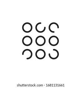 Icono de línea de menú simple. Pictograma de trazo. Ilustración vectorial aislada en un fondo blanco. Símbolo de calidad superior. Signo de vector para aplicaciones móviles y sitios web.