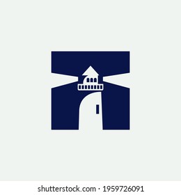 Simple Mercosur logo landmark concept 
