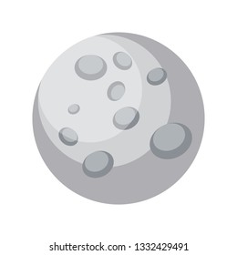 Ilustración vectorial de diseño simple de mercurio sobre fondo blanco